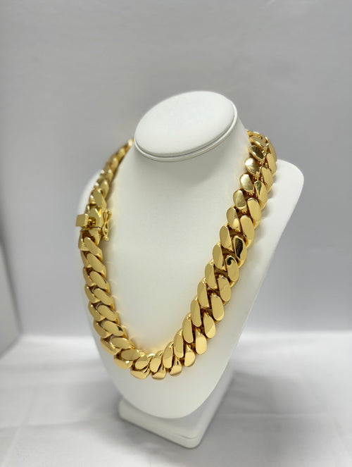 18k Gold Cuban link 20mm