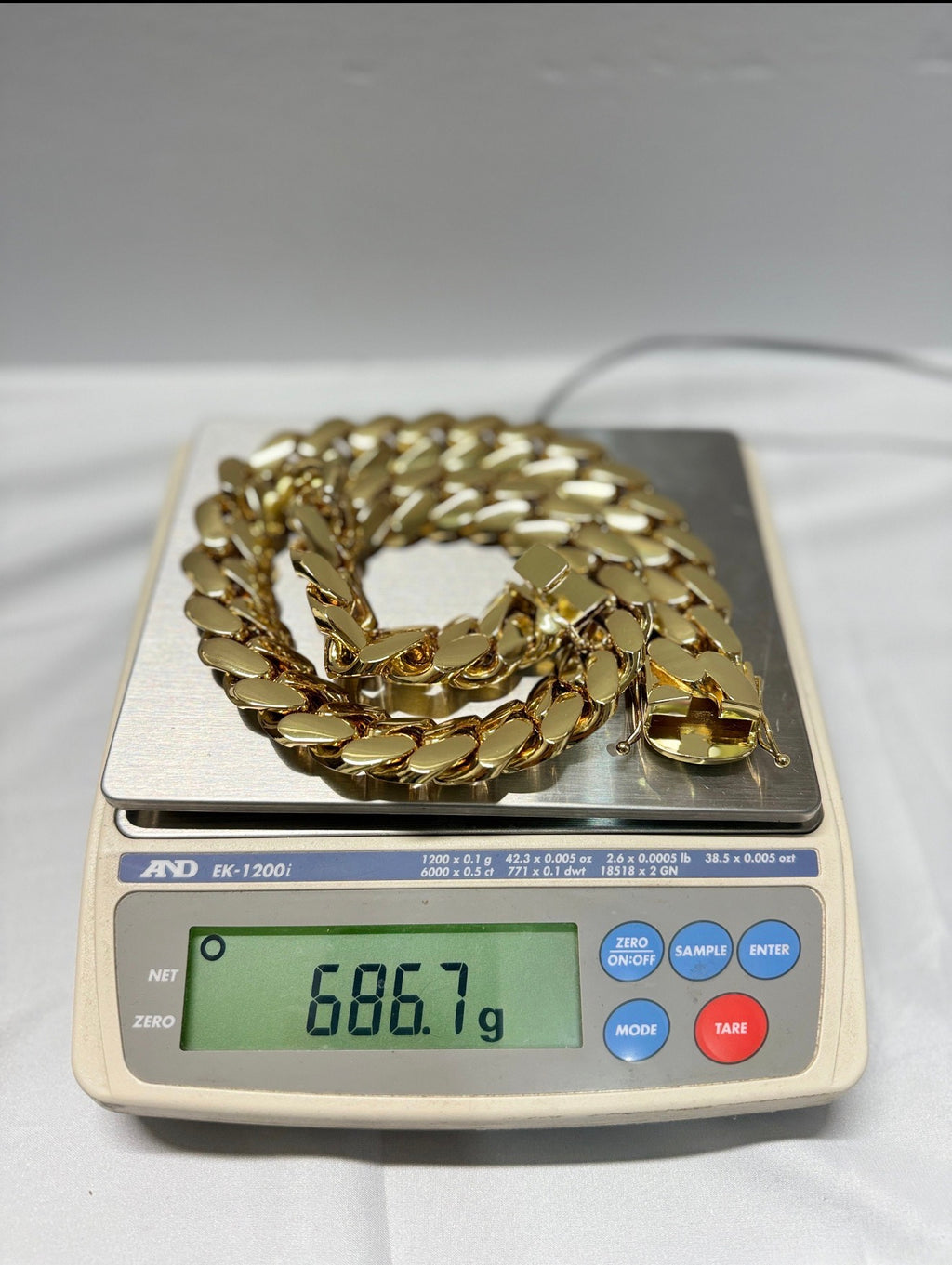 18k Gold Cuban link 20mm