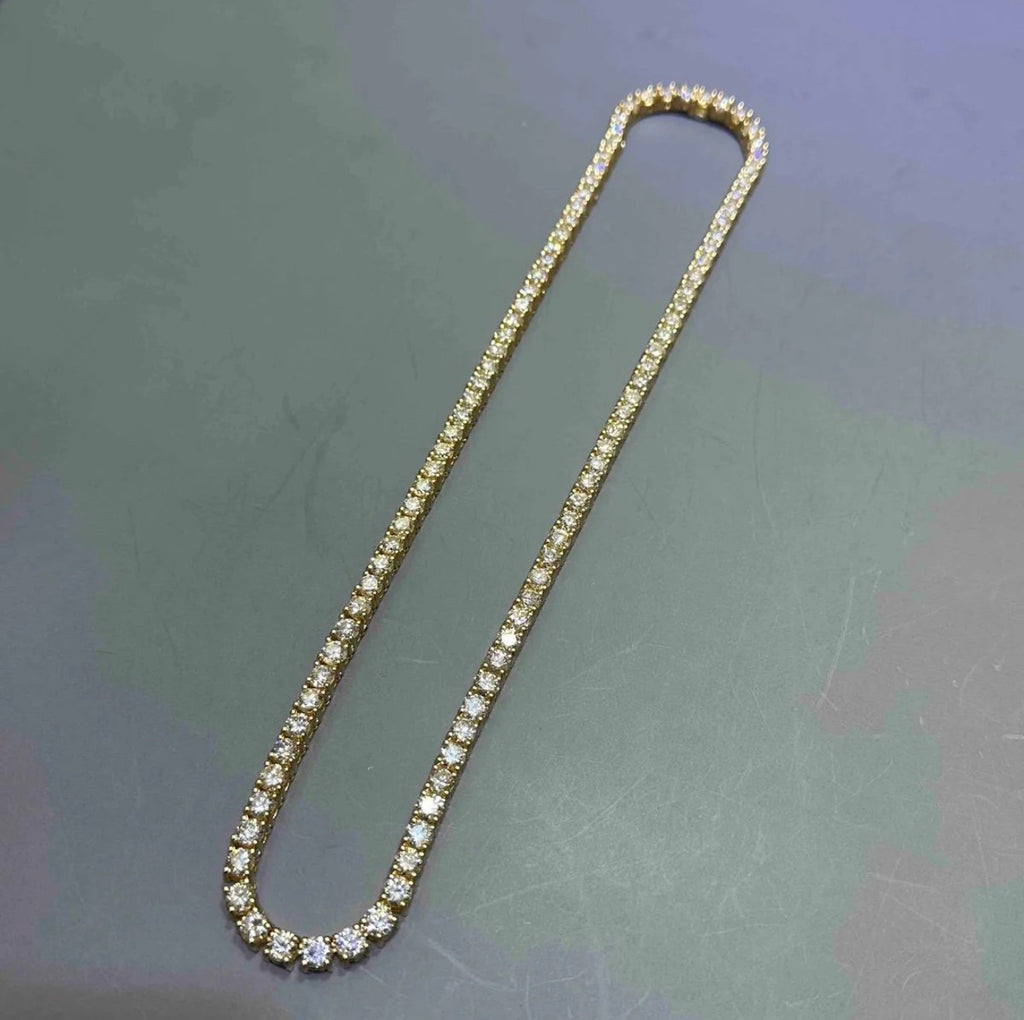 14k Gold VVS Moissanite Chain